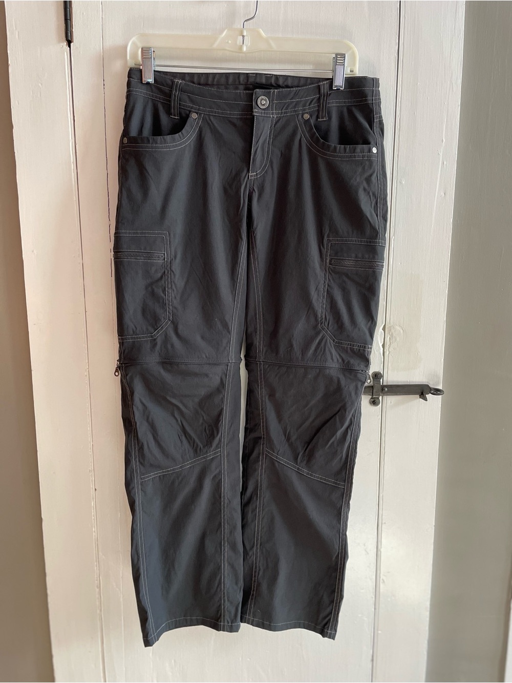 KUHL Adaptable Performance Zip-Off Hiking Pants to Shorts Drawstring Waist 4 REG